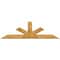 Ekena Millwork Saratoga Rough Sawn Timber Gable Bracket, Western Red Cedar, 84"W x 24"H x 2"D x 6"F, 7/12 Pitch GBW084X24X0206SAR00RWR - alternate 1